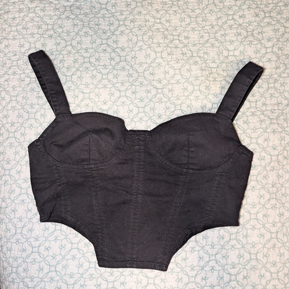 Black Bustier Top